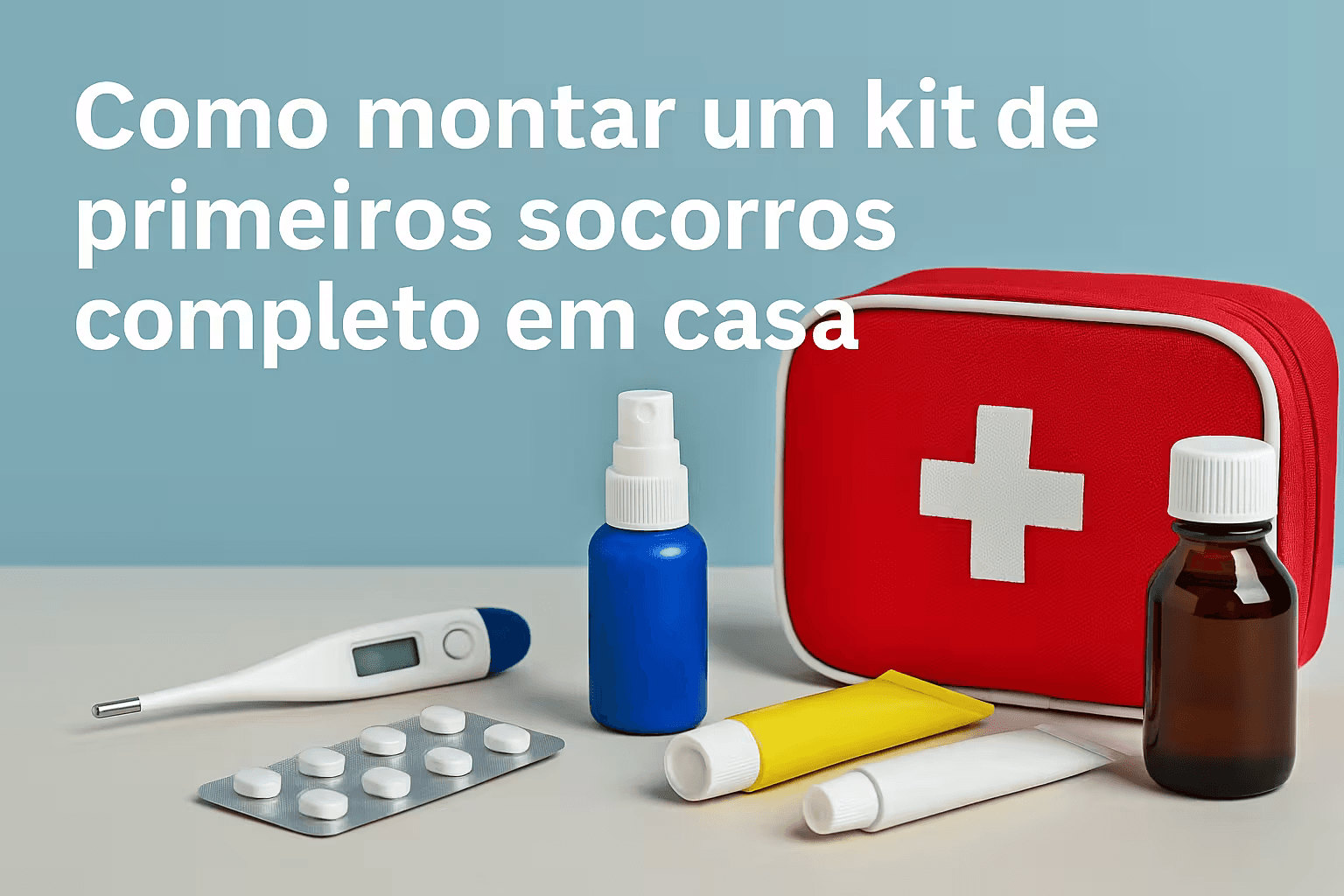 Como montar um kit de primeiros socorros completo em casa